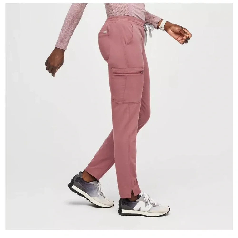 Mauve fig set FIGS Yola Scrub Pants 2 piece set catalina top XS/SM - Picture 13 of 15